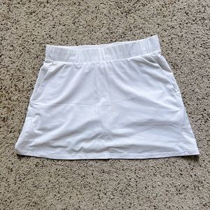 White Athletic Skirt